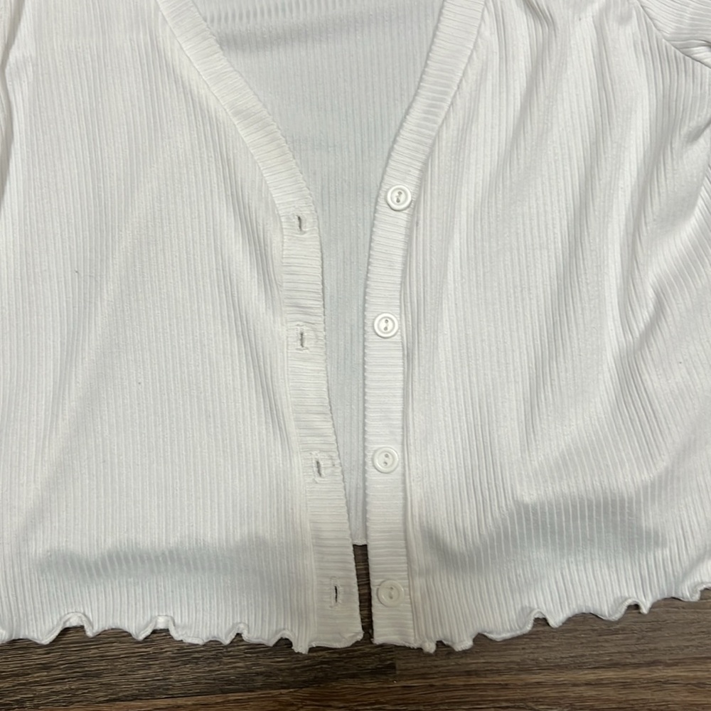 Gaze crop sweater/ Small / white - Picture 4 of 5